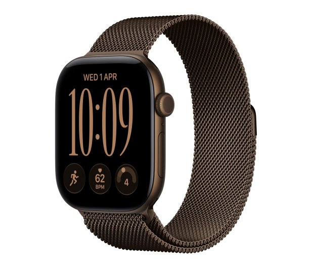 Apple Watch 12 42/Ciemny brąz Alu/Ciemny brąz Mediolańska 5G - 1594103 - zdjęcie